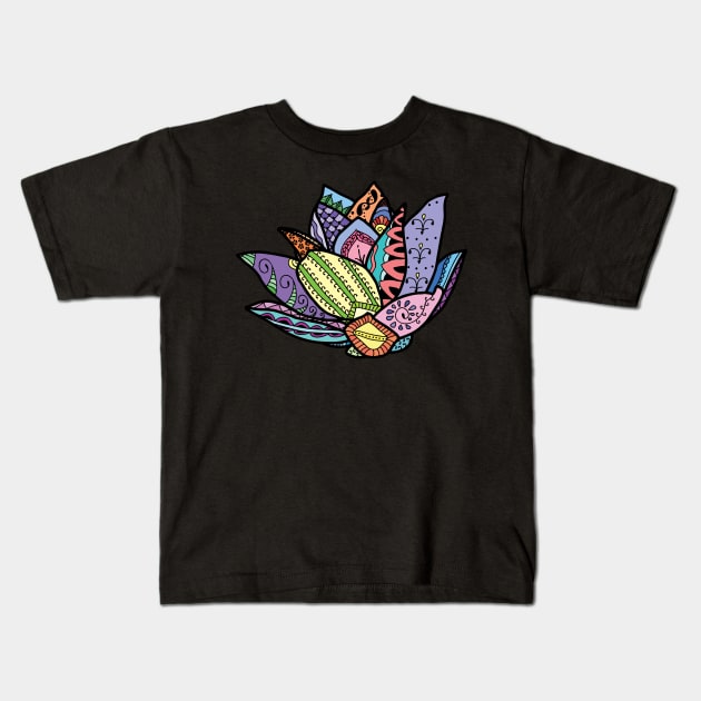 Lotus Kids T-Shirt by IlseS